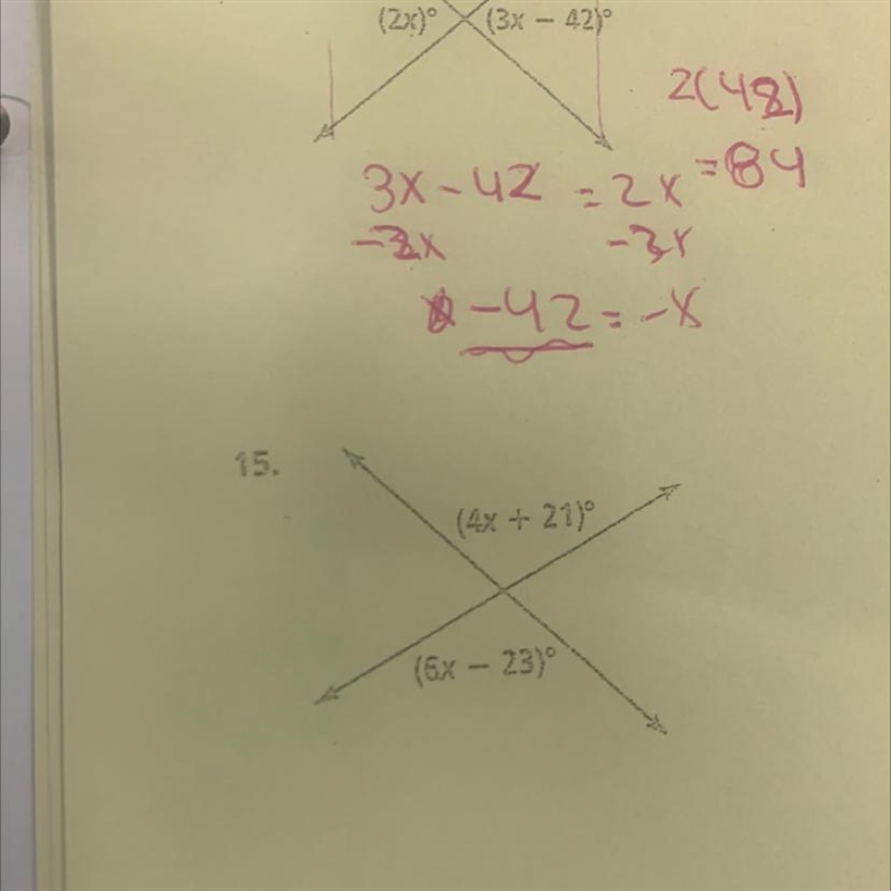 15. (4x +- 21) (x - 23)-example-1