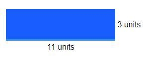 What is the area of the rectangle above? A. 14 square units B. 28 square units C. 44 square-example-1