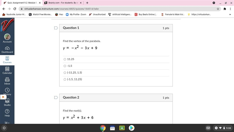 Can someone help me with the vertex of the parabola-example-1