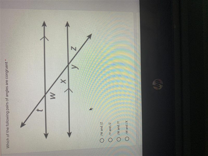 Which of the following pairs of angles are congruent? ( Answer as soon as possible-example-1