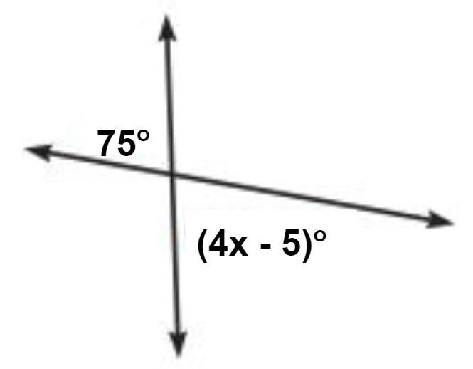 Solve for x in the figure | | | | V-example-1