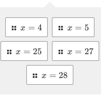 PLS HELP!!!! 7x=28 x/9=3 5x=125 14=x÷2 8x=40-example-1