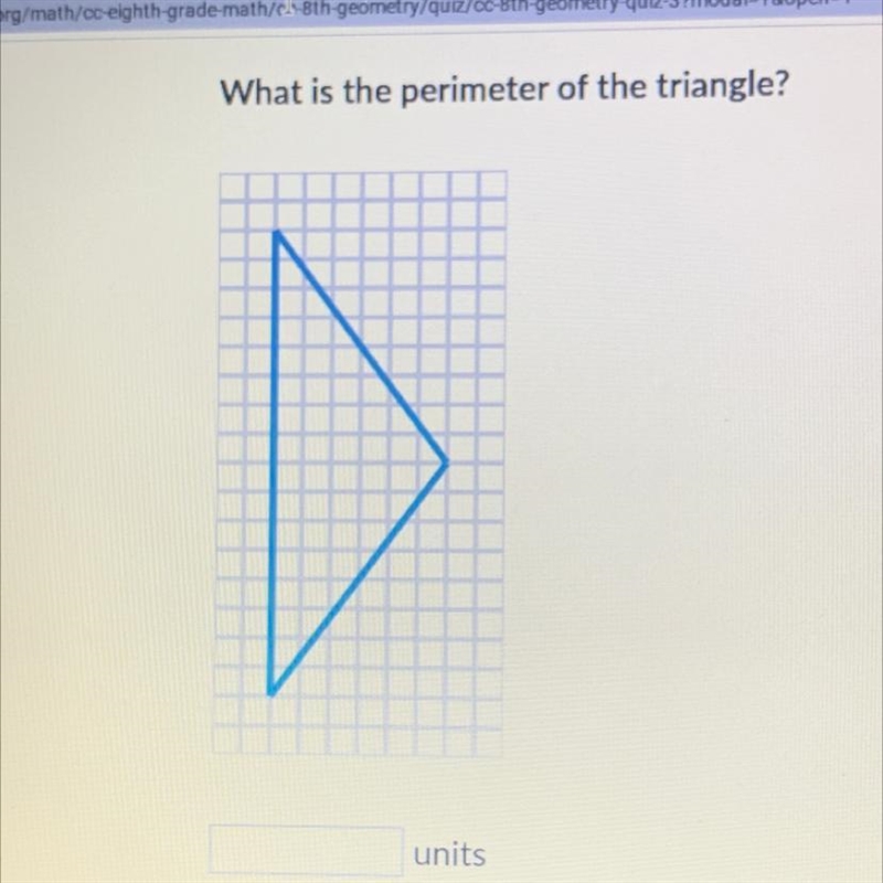 What is the perimeter of the triangle? units-example-1