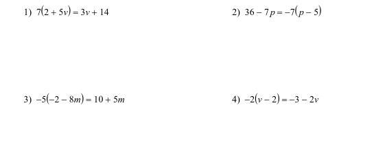 HELP !!!! Equations with 1 no or infinite solutions-example-1