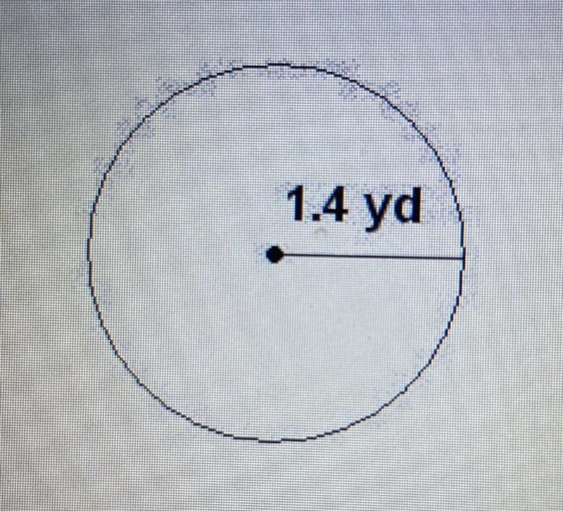 What is the circumference of the circle shown below? Use 3.14 for it, round your answer-example-1