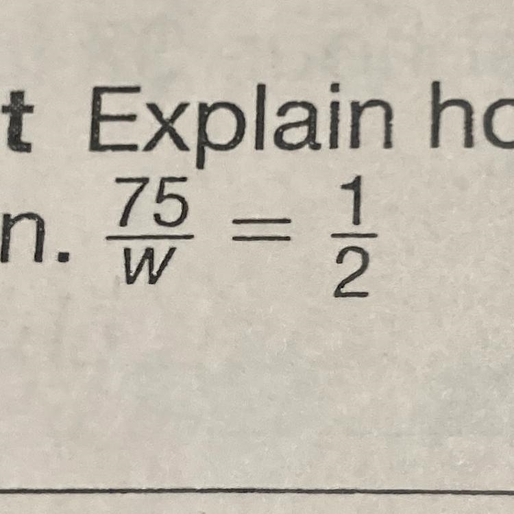 Explain how you would use mental math to solve this proportion.-example-1