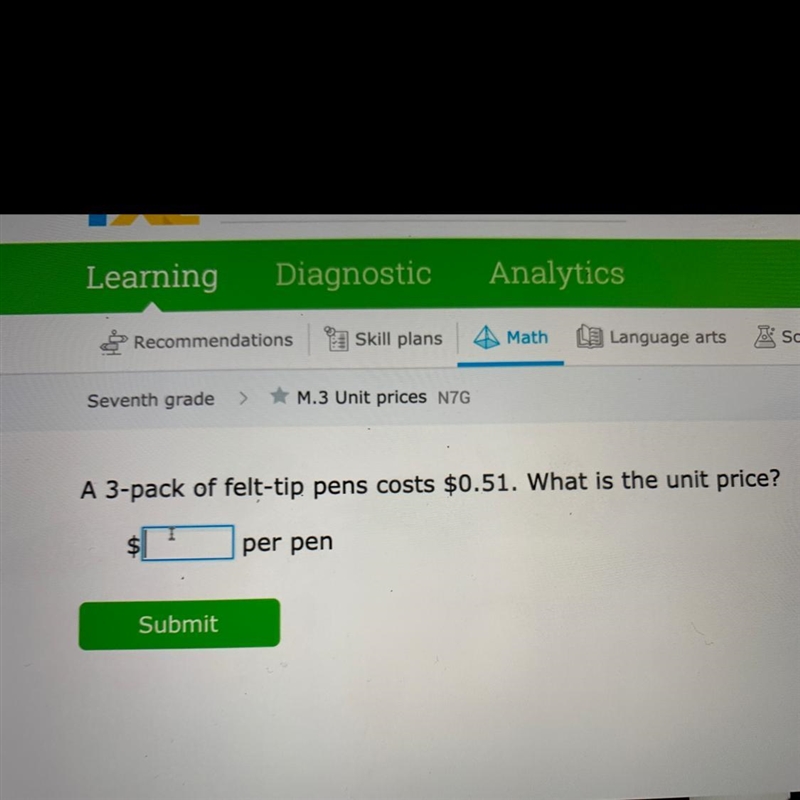 A 6-pack of movie tickets cost $56.94. what is the unit price $__ per ticket-example-1