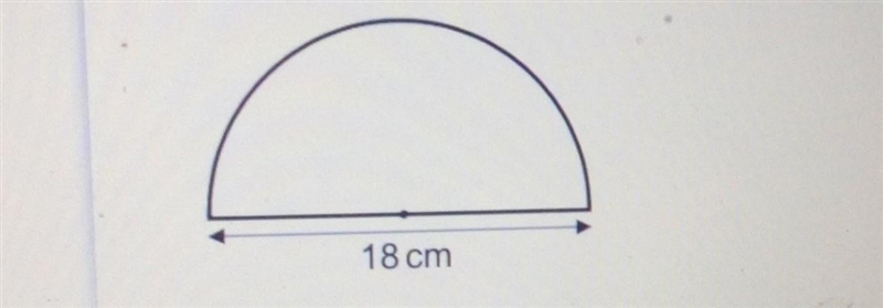 Work out the perimeter of this semicircle. Take it to be 3.142 and write down all-example-1