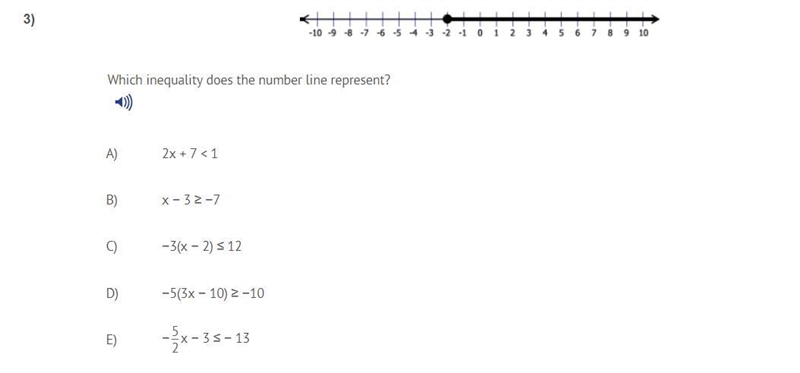 PLZZZZ HELP Which inequality does the number line represent?-example-1