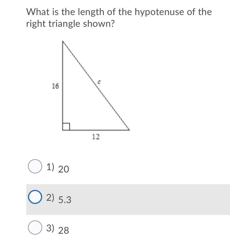 What is the hypotenuse?-example-1