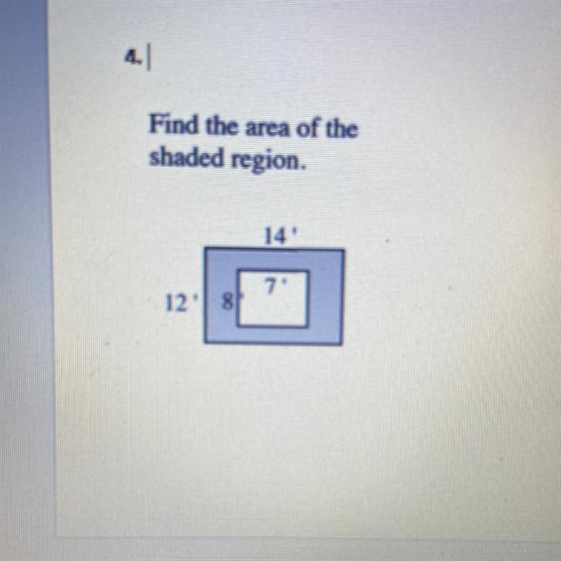 Find the area of the shaded region-example-1