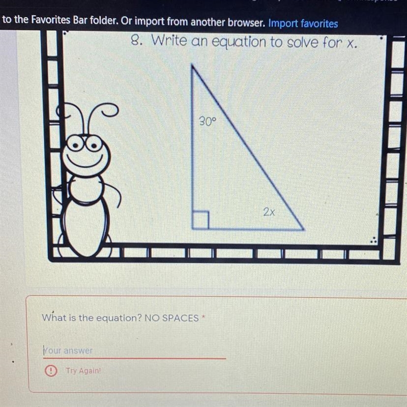 What is the equation? NO SPACES X=30-example-1