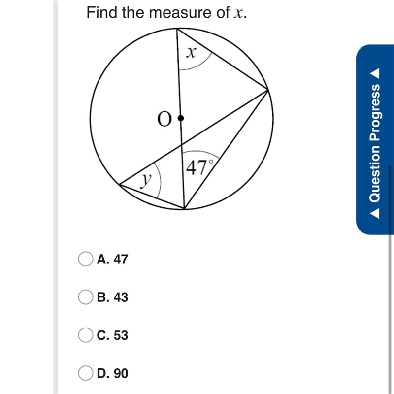 Find the measure of x-example-1