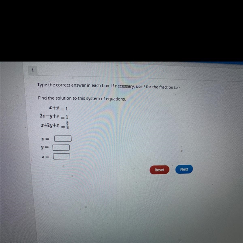 Find the solution to this systems of equations-example-1