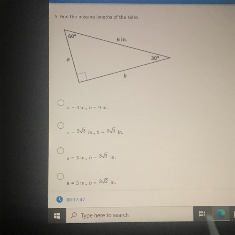 Find the missing lengths of the sides.-example-1