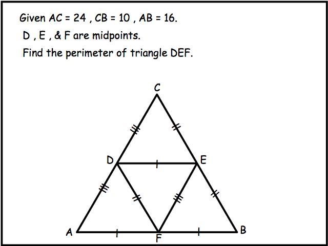 THE PERIMETER OF TRIANGLE DEF IS-example-1