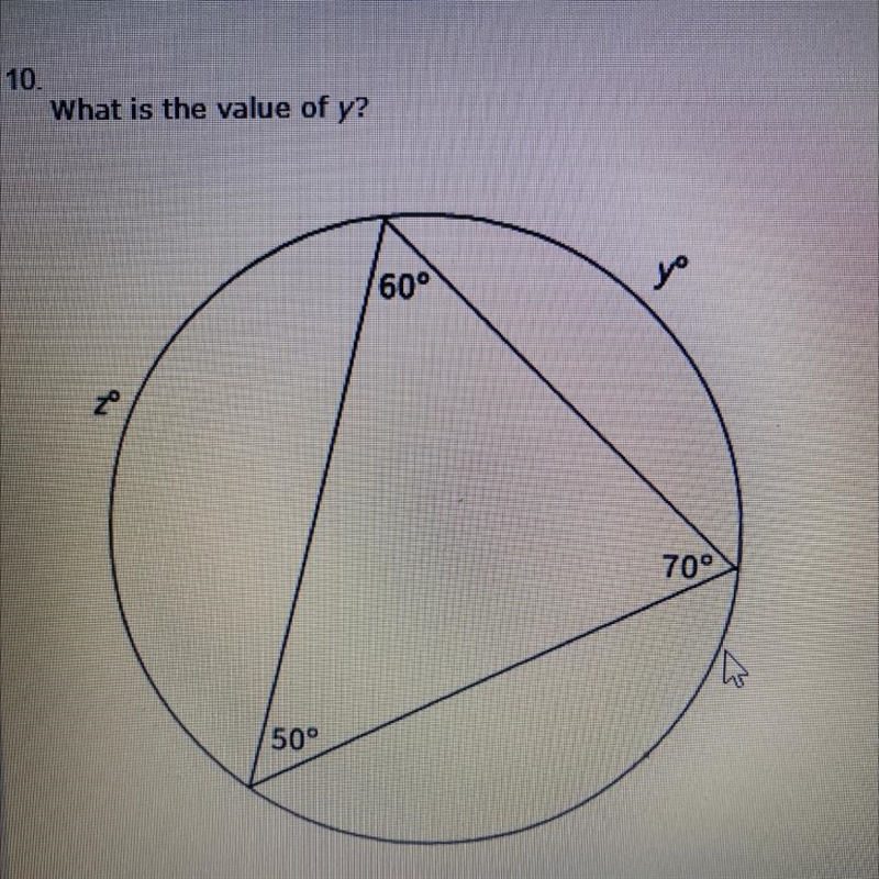 What is the value of x A. 100 B.50 C.25 D.35-example-1