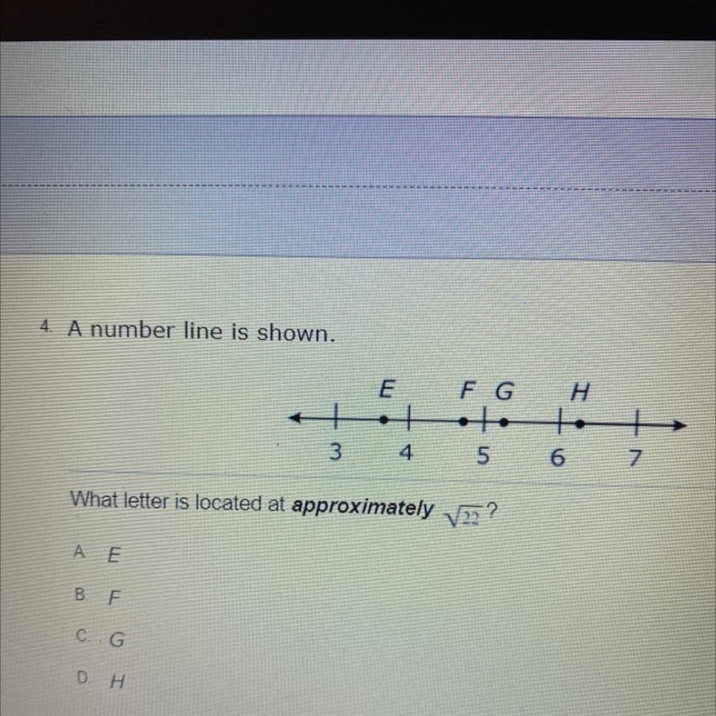 E F G H +_+ 7 TI の 3 4 5 What letter is located at approximately V22-example-1