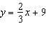 8. Write the equation of a line that is perpendicular to the given line and that passes-example-1