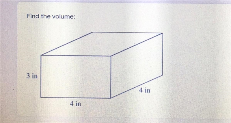 Please help me with this asap ! Find the volume !-example-1