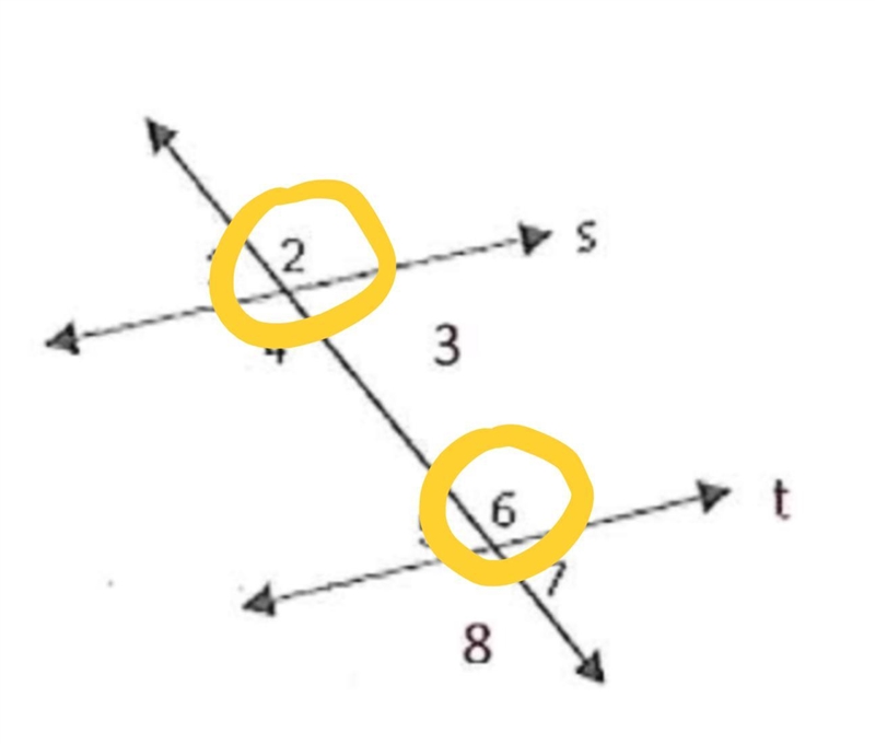 What type of angle are 2 and 6?-example-1