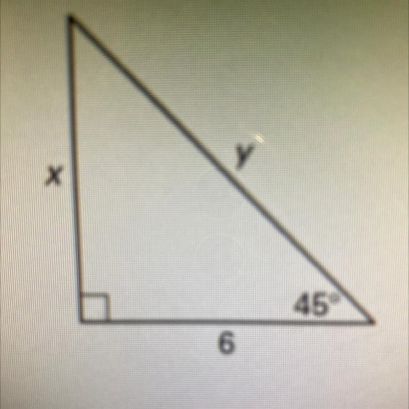 Find the value of each variable. Write answers in simplest radical form.-example-1