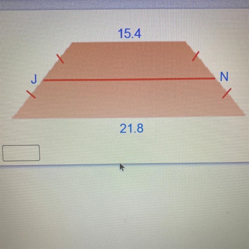 Find the length of midsegment JN in the trapezoid.-example-1