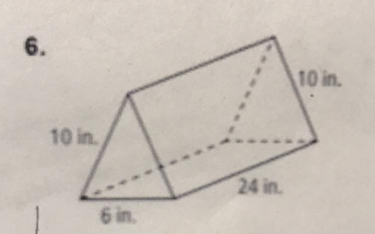 Use formulas to find the lateral area and surface area of each prism. Round your answer-example-1