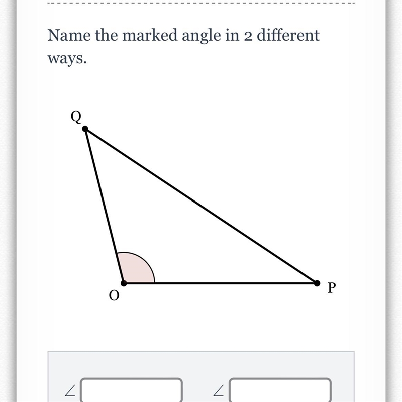 Name the marked angle in 2 different ways-example-1