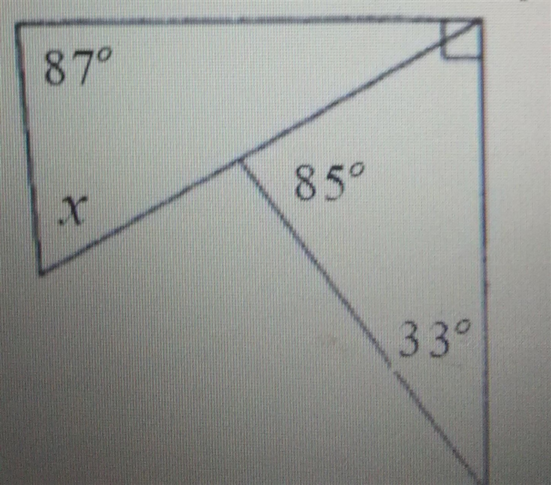 HELP PLEASE!! Find the missing measure Find the value of x. The diagram is not to-example-1