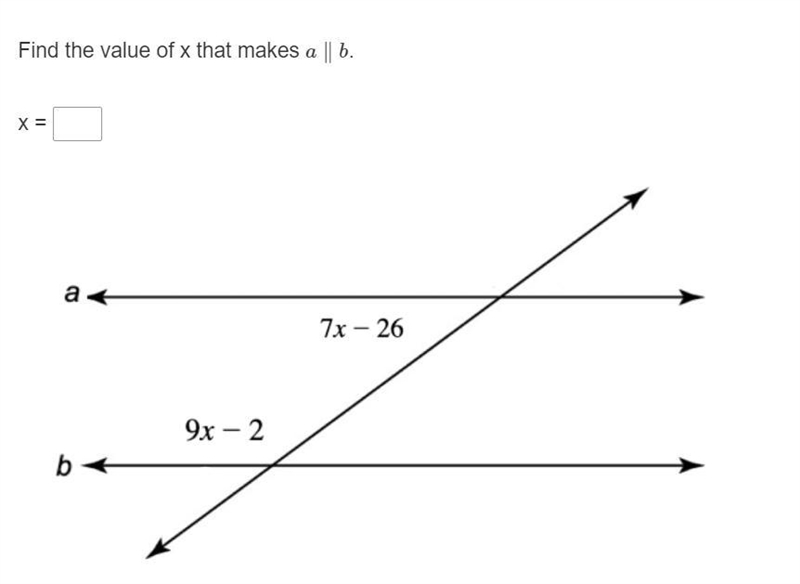 Find the value of x HELP PLEASE!!!!!!!!!!!-example-1