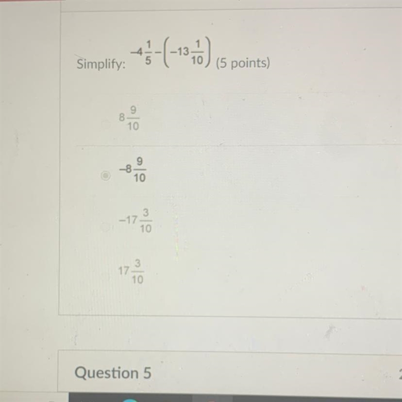 Question 4 Simplify-example-1