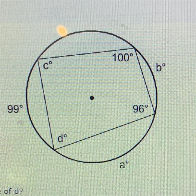 What is the value of d? A)80 B)100 C)84 D)50-example-1