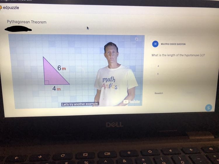 Can someone please help me with this?? ——————————————— What is the length of the hypotenuse-example-1