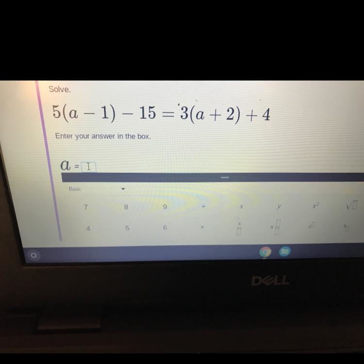 5(a – 1) – 15 = 3(a + 2) + 4-example-1