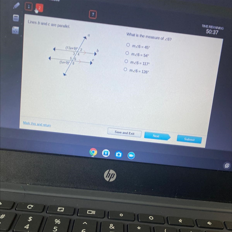 Lines b and c are parallel. no links.-example-1