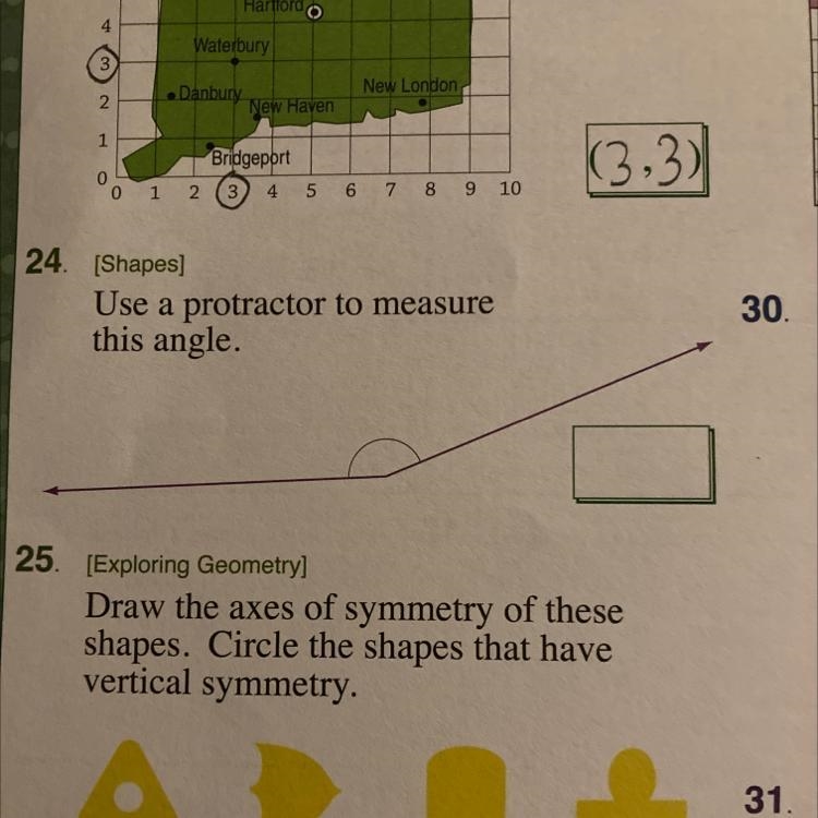 Can someone please help me use a protractor on this question since I don’t have one-example-1