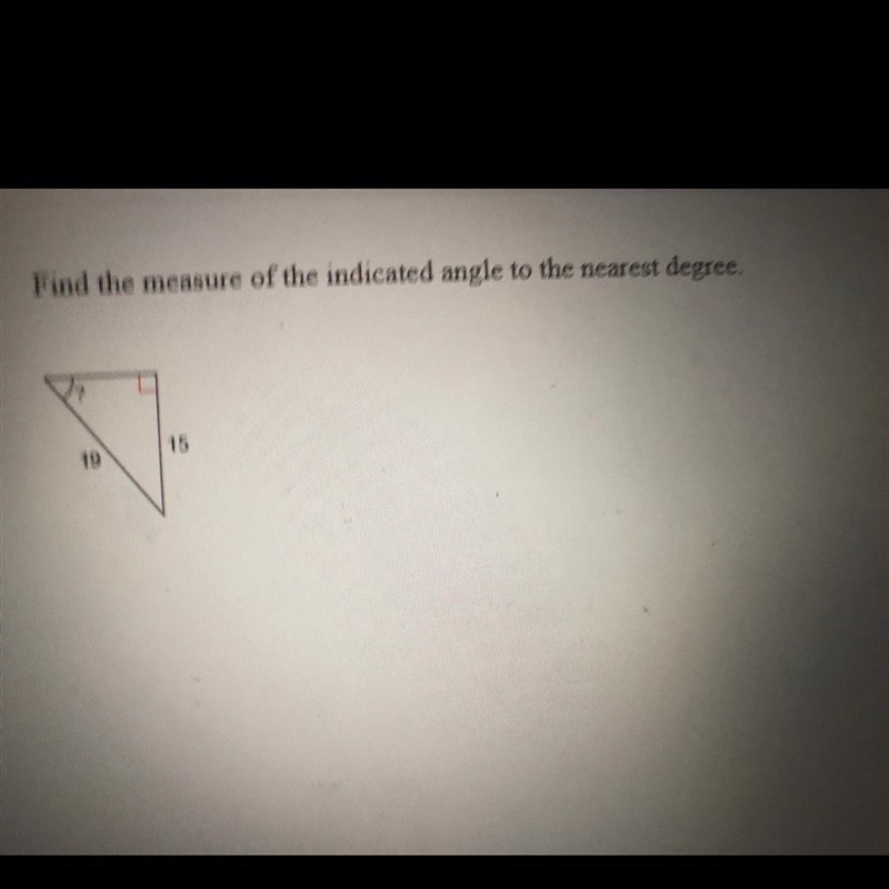 Find the measure of the indicated angle to the nearest degree. SOMEONE PLEASEE HELPP-example-1