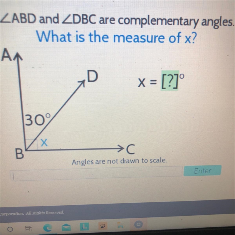 AN X = = [?] 30° X B C angles are not drawn to scale-example-1