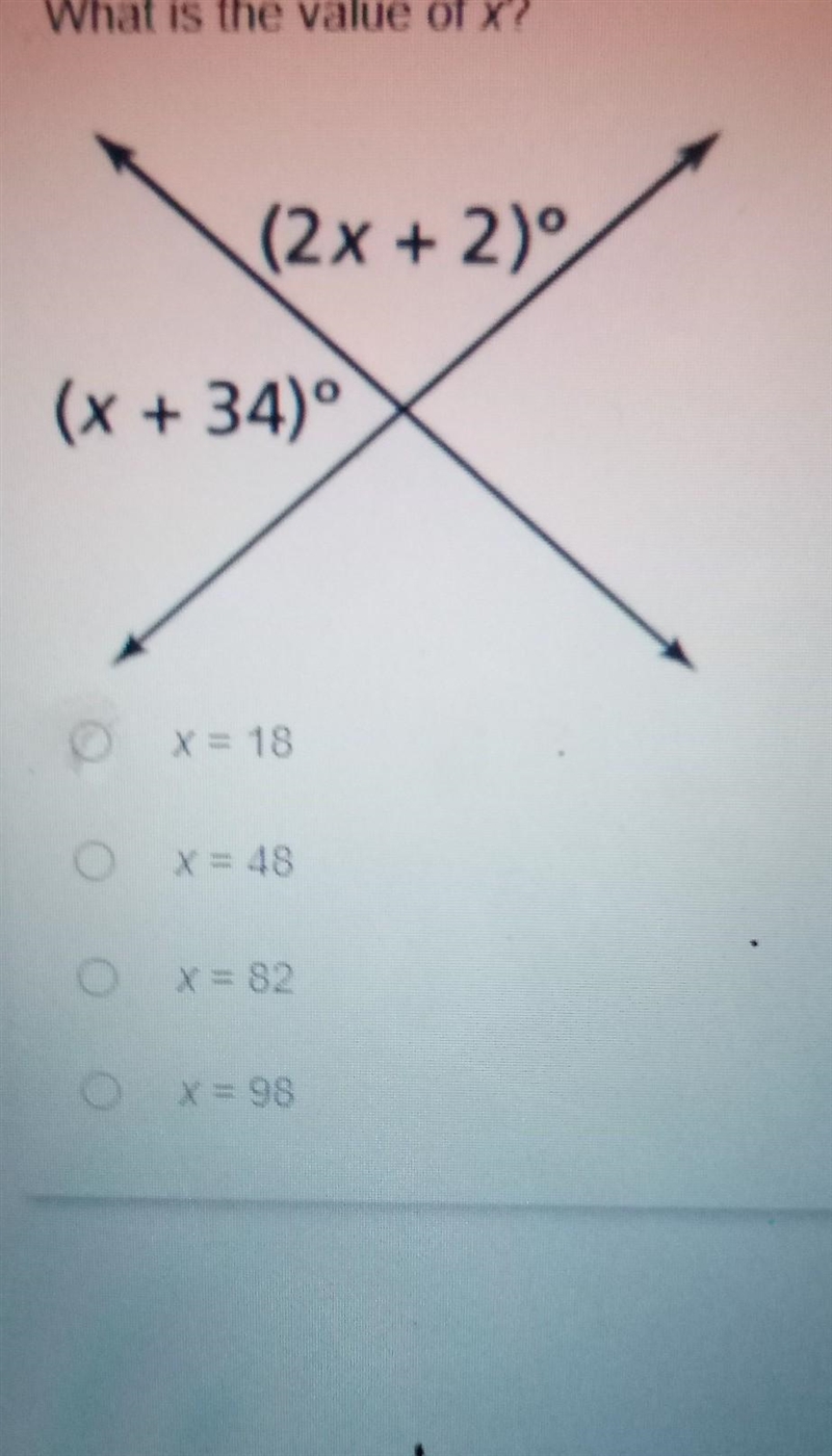 What is the value of x ​-example-1