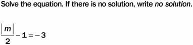 M = –8 no solution m = 8 or –8 m = –4-example-1