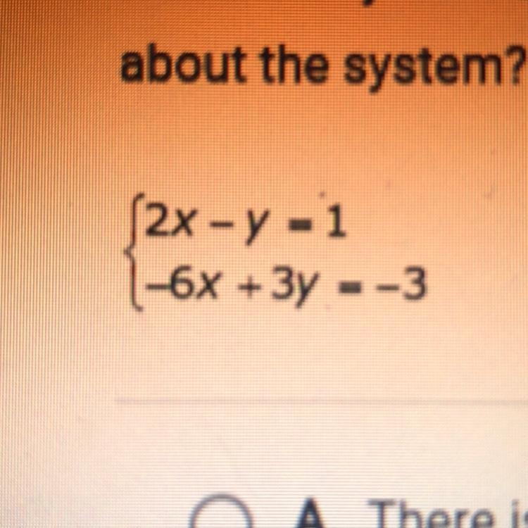 PLEASE HELP! Solve the system of equations by graphing on your own paper. What is-example-1