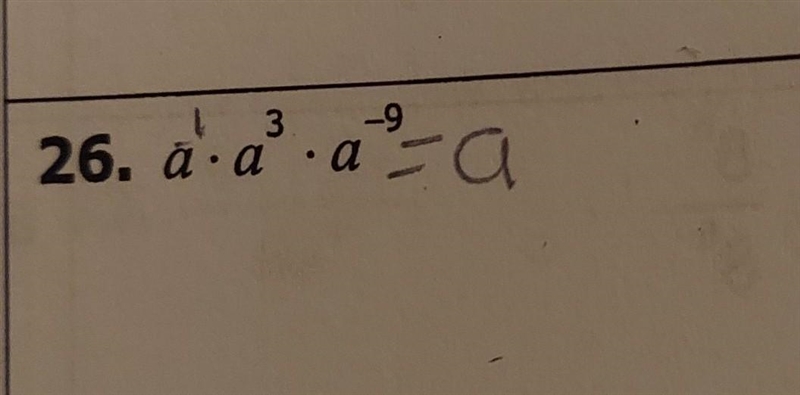 A¹×a³×a-9 please help me I don't understand this and it's stressful​-example-1