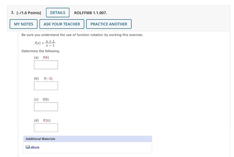 Be sure you understand the use of function notation by working this exercise. f(x-example-1