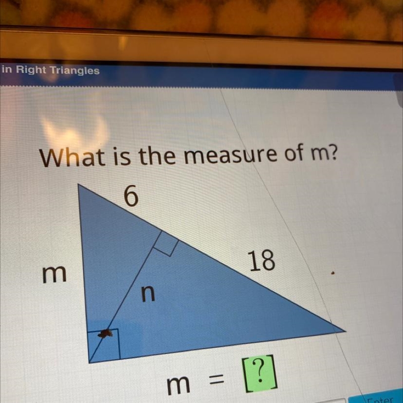 What is the measure of m?-example-1