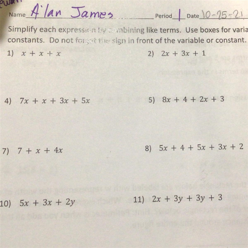 CAN SOMEONE PLEASE HELP ME W 1-11 PLEASE (7th grade math)-example-1