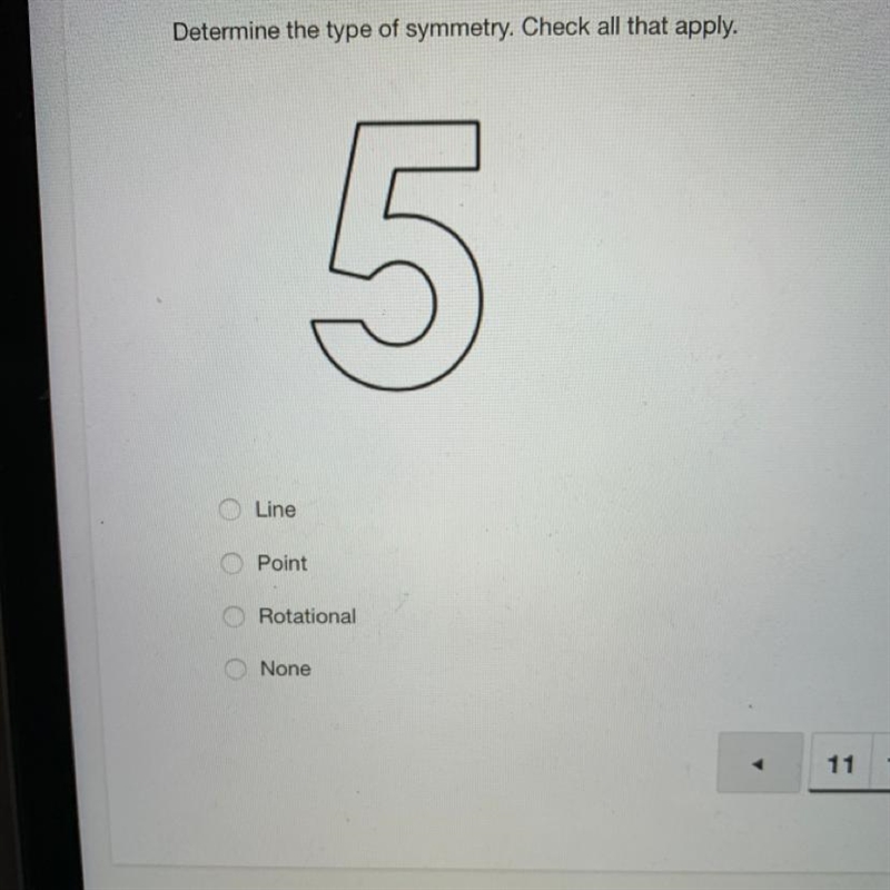 Determine the type of symmetry-example-1