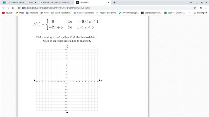 Please show me what the lines would look like on this piece wise function-example-1