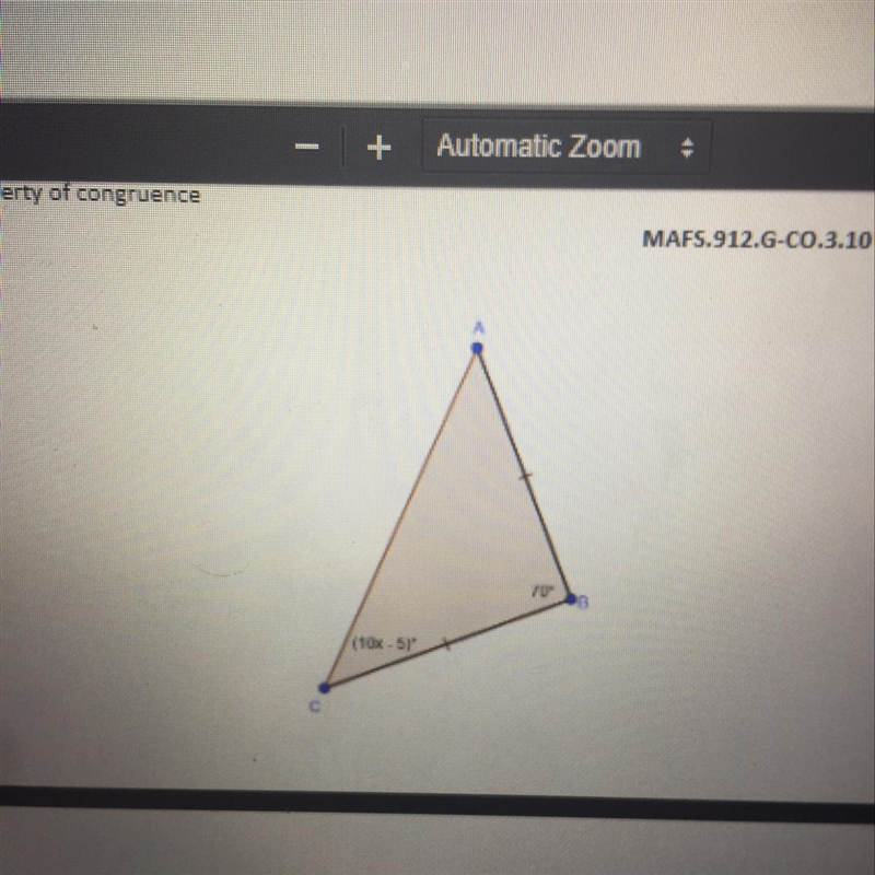 Solve for x. A. 4° b. 4.5 ° C. 6 ° d. 11.50 °-example-1