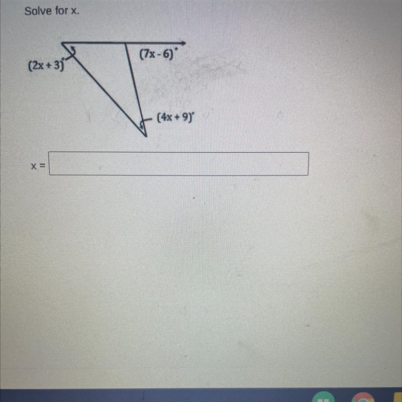 Solve for x. What is x?-example-1